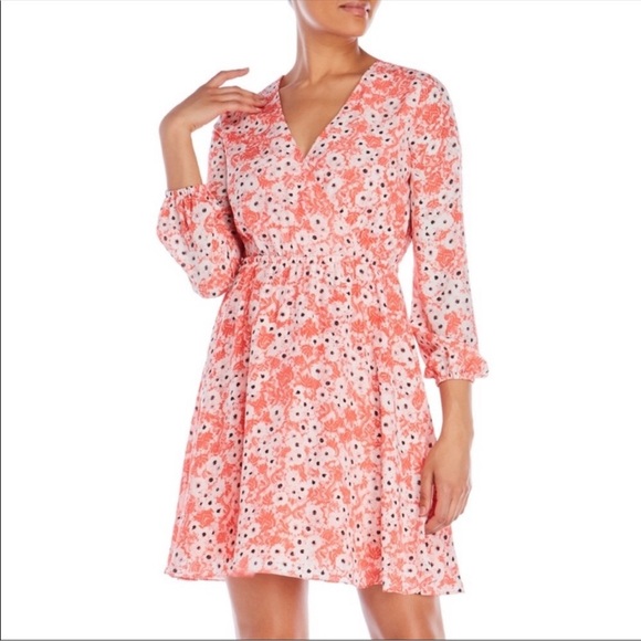 Cece Mini Dress Fairycore Peasant Style Floral Long Sleeve Boho Cottagecore boho - Picture 1 of 7